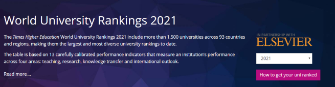 最新2021年泰晤士高等教育世界大學排名發布，牛津又蟬聯第一，清華進前20